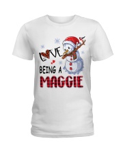 I Love Being A Maggie - Xmas Ladies T-Shirt tile