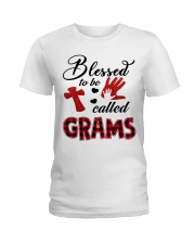 Blessed To Be Called Grams - Red Ladies T-Shirt tile