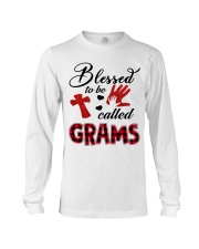 Blessed To Be Called Grams - Red Long Sleeve Tee tile