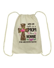 Mom Then A Nonnie - Cross 2 Drawstring Bag tile