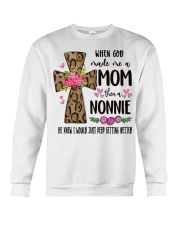 Mom Then A Nonnie - Cross 2 Crewneck Sweatshirt tile
