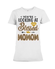 One Blessed Momom - Leo Premium Fit Ladies Tee tile