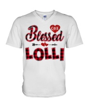 Blessed Lolli - Red V-Neck T-Shirt tile