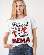Blessed To Be Called Mema - Red Classic T-Shirt apparel-classic-tshirt-lifestyle-front-100