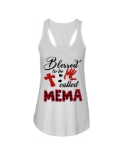 Blessed To Be Called Mema - Red Ladies Flowy Tank tile