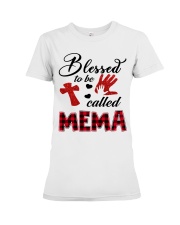 Blessed To Be Called Mema - Red Premium Fit Ladies Tee tile
