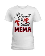 Blessed To Be Called Mema - Red Ladies T-Shirt tile