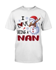 I Love Being A Nan - Xmas Classic T-Shirt front