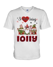I Love Being Lolly - R V-Neck T-Shirt tile