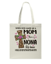 Mom Then A Nona - Cross Tote Bag tile
