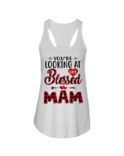 One Blessed Mam - Red Ladies Flowy Tank tile