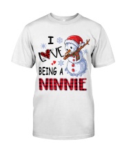 I Love Being A Ninnie - Xmas Classic T-Shirt front