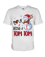 I Love Being A Tom Tom - Xmas V-Neck T-Shirt tile