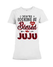 One Blessed Juju - Red Premium Fit Ladies Tee tile