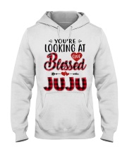 One Blessed Juju - Red Hooded Sweatshirt tile