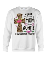 Mom Then An Auntie - Cross 2 Crewneck Sweatshirt tile