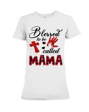 Blessed To Be Called Mama - Red Premium Fit Ladies Tee tile