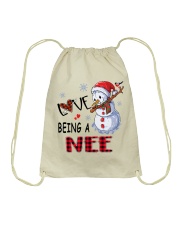 I Love Being A Nee - Xmas Drawstring Bag tile