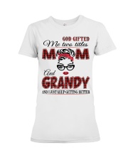 Mom And Grandy - Red 2022 .Png Premium Fit Ladies Tee tile