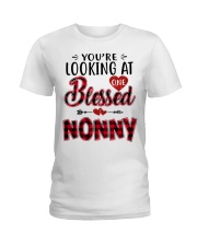 One Blessed Nonny - Red Ladies T-Shirt tile