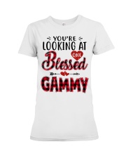 One Blessed Gammy - Red Premium Fit Ladies Tee tile