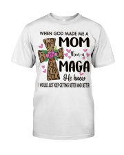 Mom Then A Maga - Cross Classic T-Shirt front