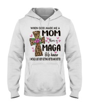 Mom Then A Maga - Cross Hooded Sweatshirt tile