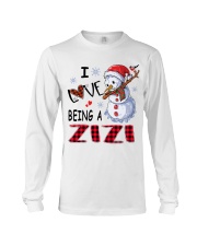 I Love Being A Zizi - Xmas Long Sleeve Tee tile