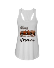 Blessed To Be Called Mam - Autumn Ladies Flowy Tank tile