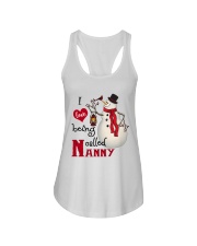I Love Being Called Nanny - Xmas Ladies Flowy Tank tile