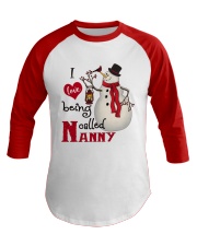 I Love Being Called Nanny - Xmas Baseball Tee tile