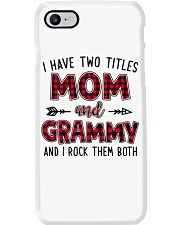 I have two titles mom and GRAMMY Phone Case tile
