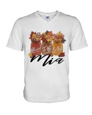 Blessed To Be Called Mia - M V-Neck T-Shirt tile