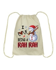 I Love Being A Rah Rah - Xmas Drawstring Bag tile