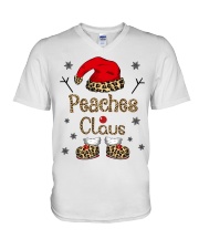 Peaches Claus - Funny V-Neck T-Shirt tile