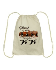Blessed To Be Called KK - Autumn Drawstring Bag tile