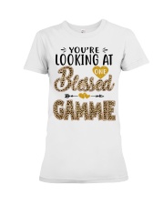 One Blessed Gammie - Leo Premium Fit Ladies Tee tile