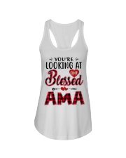 One Blessed Ama - Red Ladies Flowy Tank tile