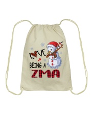 I Love Being A Zma - Xmas Drawstring Bag tile