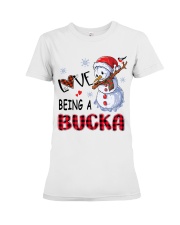 I Love Being A Bucka - Xmas Premium Fit Ladies Tee tile