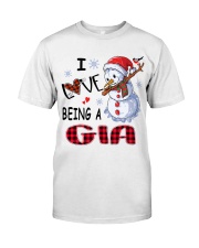 I Love Being A Gia - Xmas Classic T-Shirt front