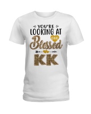 One Blessed Kk - Leo Ladies T-Shirt tile