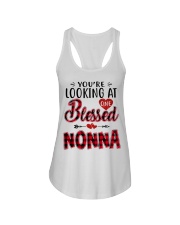 One Blessed Nonna - Red Ladies Flowy Tank tile