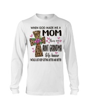 Mom Then An Aunt Grandma - Cross Long Sleeve Tee tile