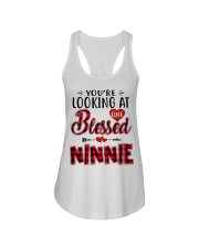 One Blessed Ninnie - Red Ladies Flowy Tank tile