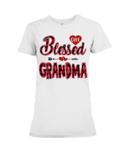 Blessed Grandma - Red Premium Fit Ladies Tee tile