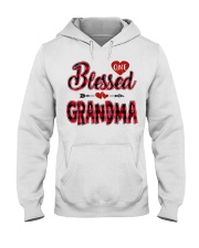 Blessed Grandma - Red Hooded Sweatshirt tile