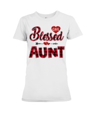 Blessed Aunt - Red Premium Fit Ladies Tee tile