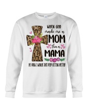 Mom Then A Mama - Cross 2 Crewneck Sweatshirt tile