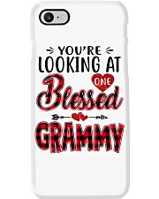 One Blessed Grammy - Red Phone Case tile